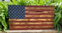 Charred Wood American Flag