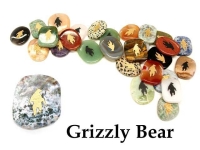 Totem Worry Stone (Grizzly Bear)